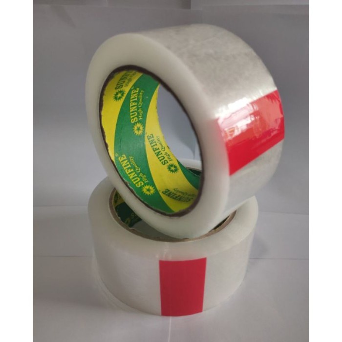 

PROMO 1 DOS Lakban Putih Plakban Bening 100 Yard Isi 72 Pcs