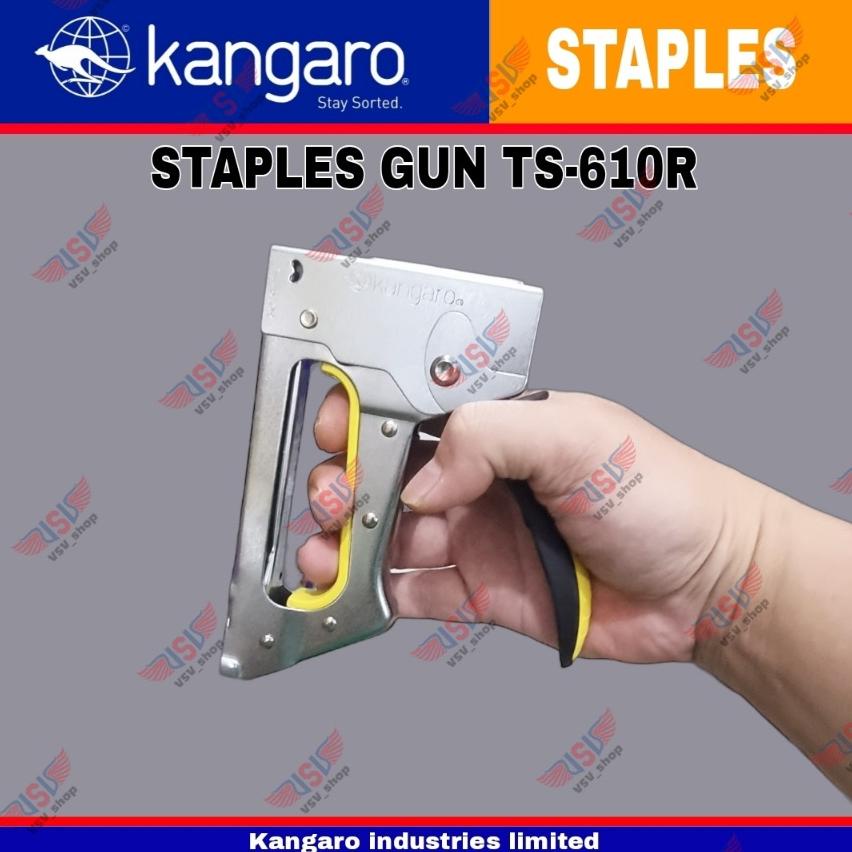 

8.8 Kangaro Stapler Ts-610R Staples Kangaro Gun Tacker Kangaro / Staples Jok / Staples Tembak Ts 610 R Kangaro Grosir !!