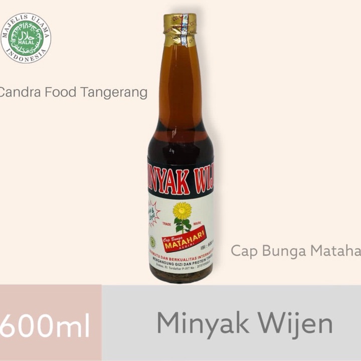 

➺➩⋆❀ Minyak Wijen Halal Cap Bunga Matahari Ukuran 600ML Ready