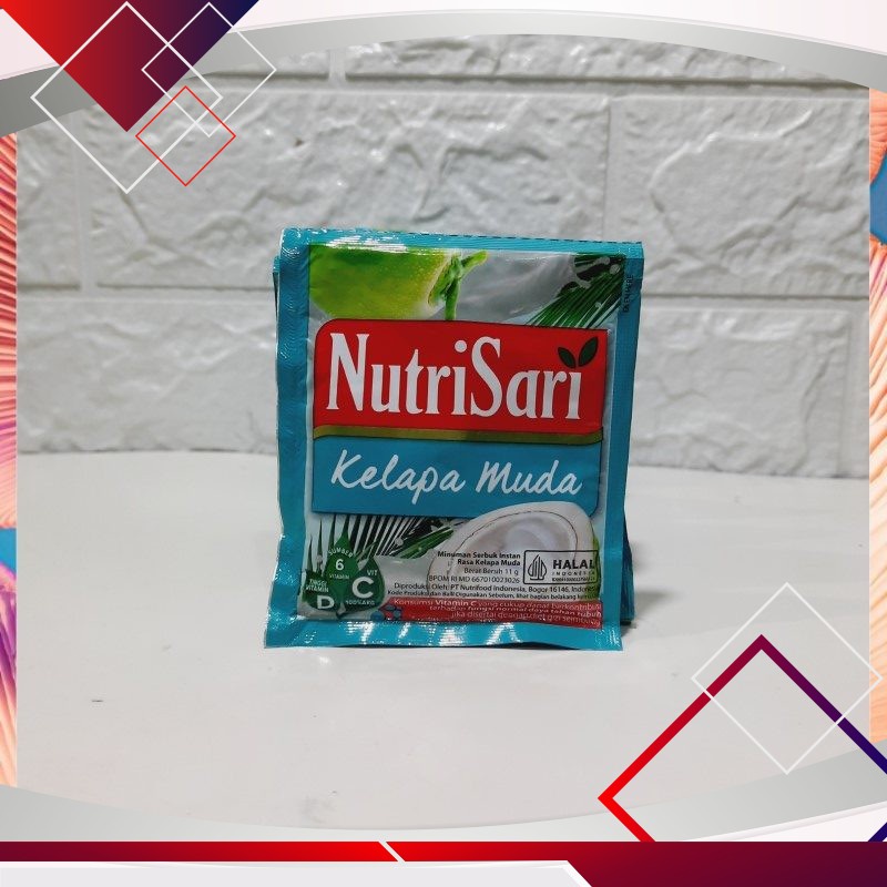 

Nutrisari Rasa Kelapa Muda 11gr .