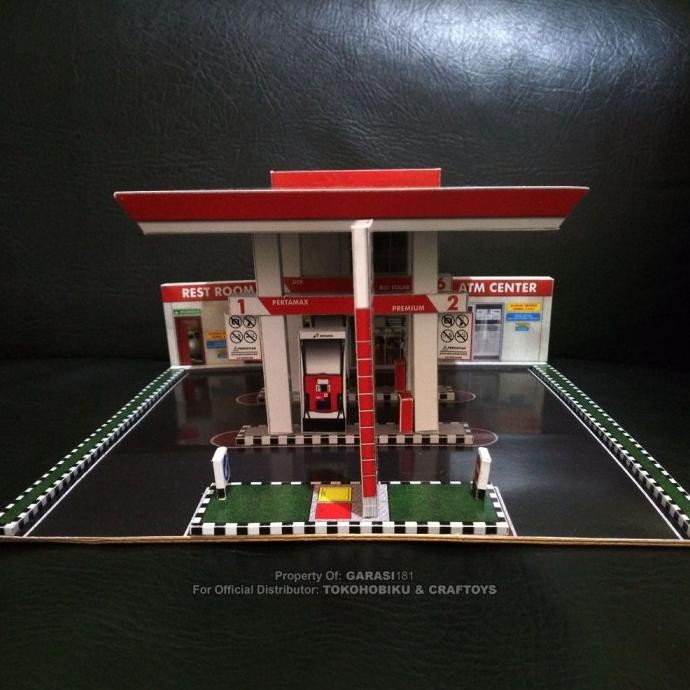 HOT SALE DIORAMA DIECAST SKALA 64 - MINIATUR SPBU PERTAMINA NON COD TERLARIS