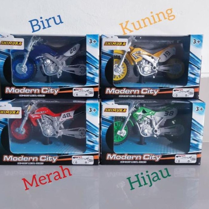 PROMO MAINAN TREND DIECAST MOTOR TRAIL ALLOY - MAINAN MINIATUR MOTO CROSS TERLARIS