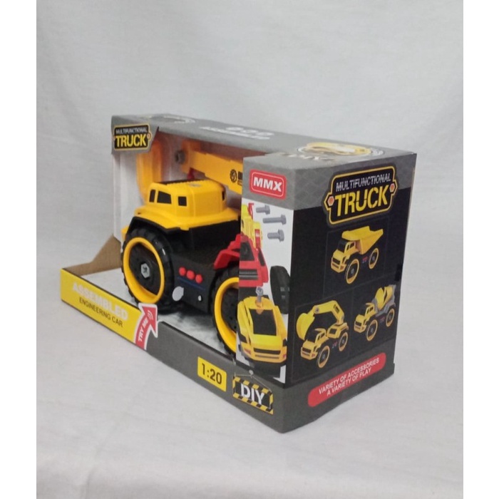 MUST HAVE MAINAN DIY ASSEMBLED TRUCK CRANE MMX77026 OHDAE TERMURAH