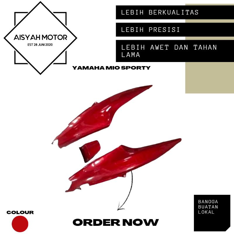 Bodi Yamaha Mio Sporty Warna Merah Marun