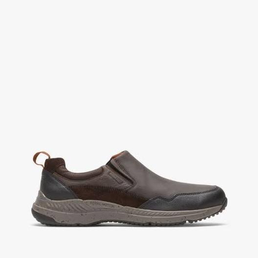 Rockport Tm Trail Waterproof Slip On Brown Brun Original 100% Twostore222