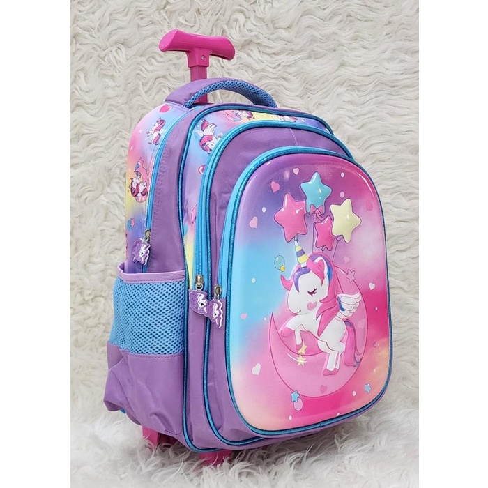 Tas Troli Anak Sd Unicorn Glosy K6716 Tas Koper Anak Sd Import