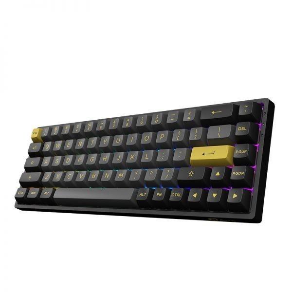 AKKO 3068B BLACK & GOLD WIRELESS BT MECHANICAL - GAMING KEYBOARD