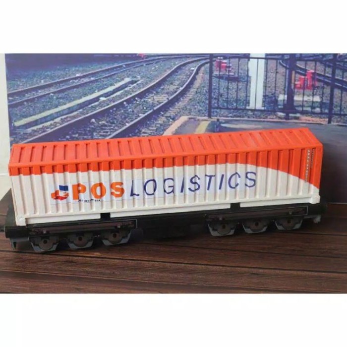 PROMO NEW MINIATUR KERETA API GERBONG KONTAINER TERLARIS