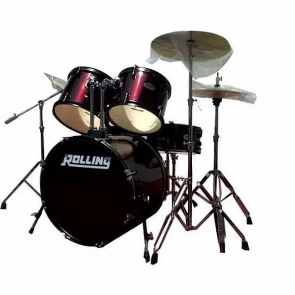 Best Seller Drum Set Rolling Jb Series 1026 Original Merah Red Bekas