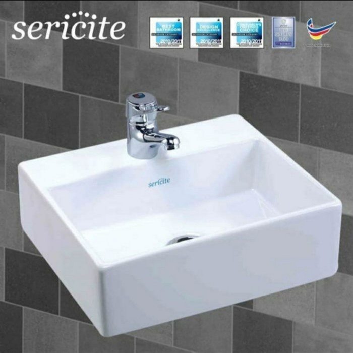 Terlaris Wastafel Sericite 2027 Kotak Minimalis Keramik / Wastafel Mini