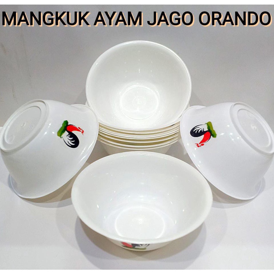 Terkini Mangkok Mangkuk Piring Plastik Ayam Jago 1 Lusin