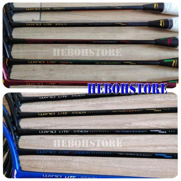 Raket Badminton LINING WIND LITE STEALTH/WINDLITE STEALTH +SENAR ORI