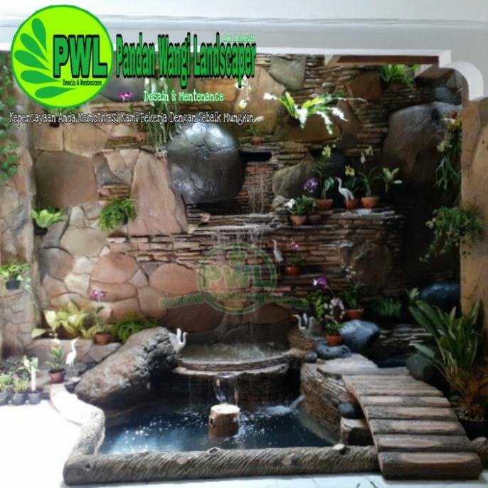 BARU  Dekorasi Taman Tebing/Air Terjun Buatan