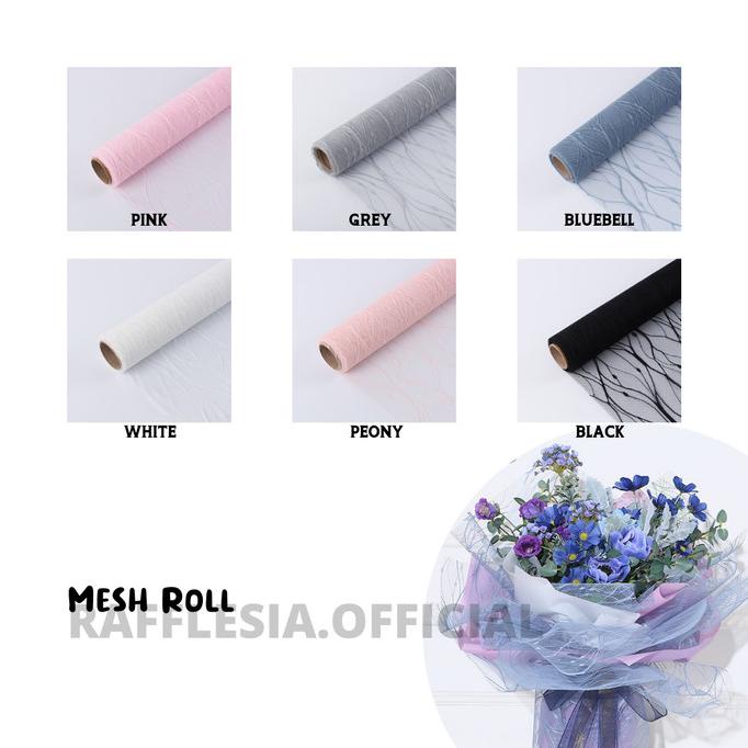 

Terbaru Flower Wrapping Paper Motif Korea / Mesh Roll / Kertas Buket Bunga