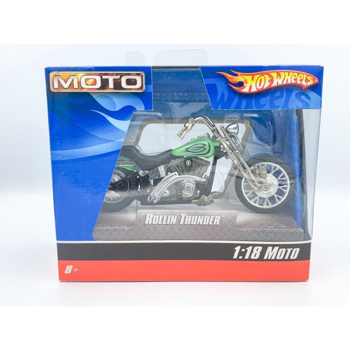 FLASH SALE SCALE 18 DIECAST HOTWHEELS MOTO ROLLIN THUNDER TERMURAH