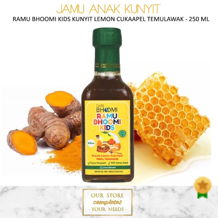

Kunyit Temulawak Anak Dehealth Ramu Bhoo Curcuma Turmeric Kids Vit