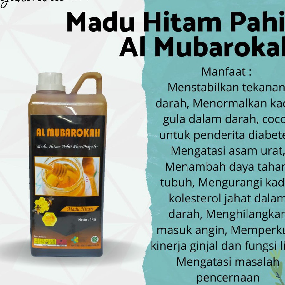 

Kirim Langsung Madu Hitam Pahit Al Mubarokah Kemasan 1 Kg