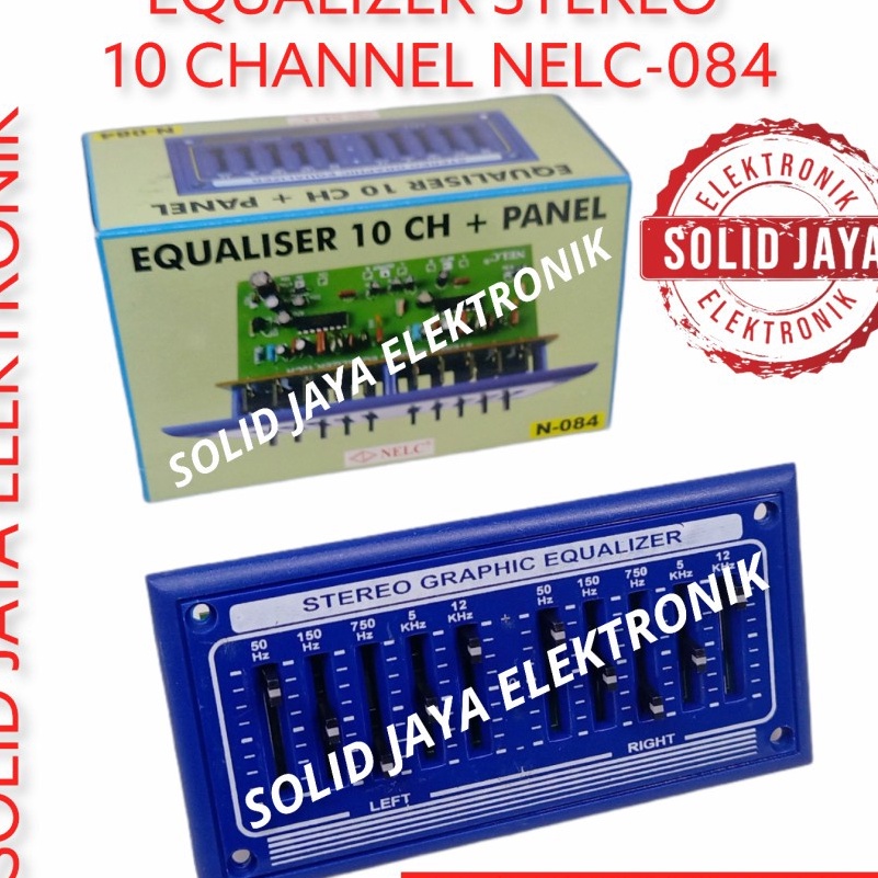 LPL690 EQUALIZER 10CH STEREO PLUS PANEL EQUALIZER 10 CHANNEL PLUS PANEL NELC N-084 NELC 084 ==