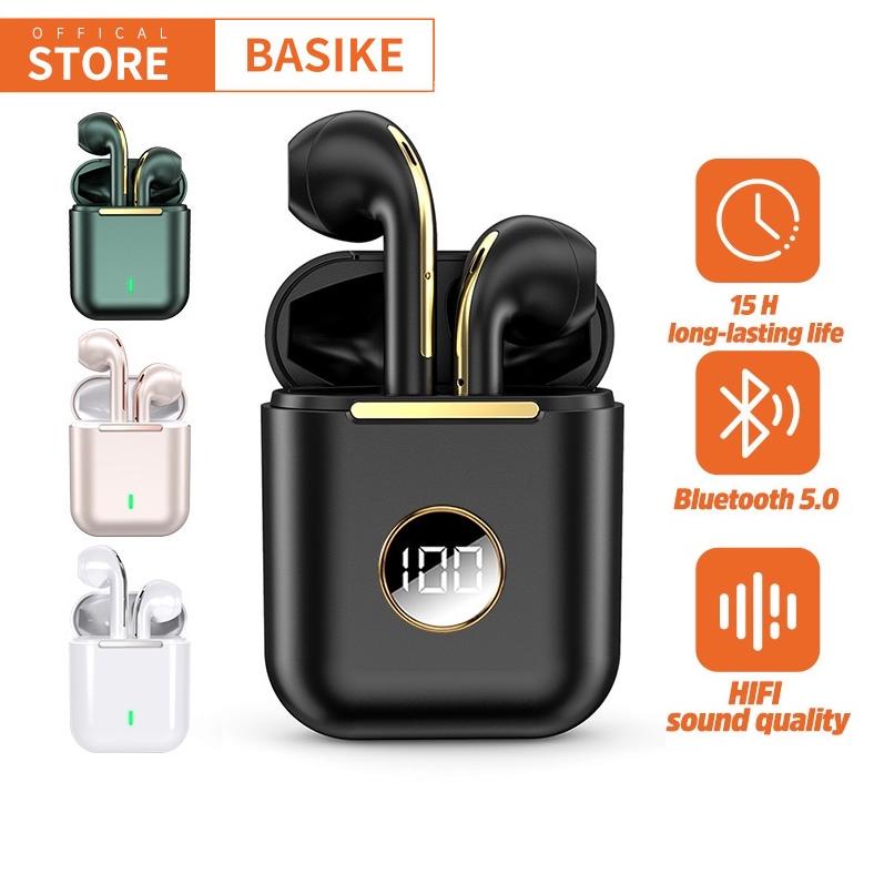 CUCI GUDANG BASIKE HEADSET GAMING TWS BLUETOOTH TW11 TW90 EARPHONES NOISE CANCELLING WITH MIC WIRELE