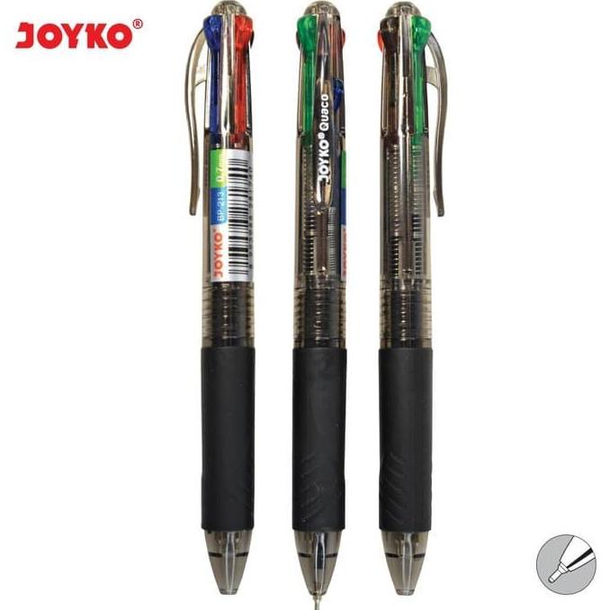 

*#*#*#] Pulpen Joyko 4 Warna BP-213 BP213 Quaco 0.7mm Pena Ball Pen Colors