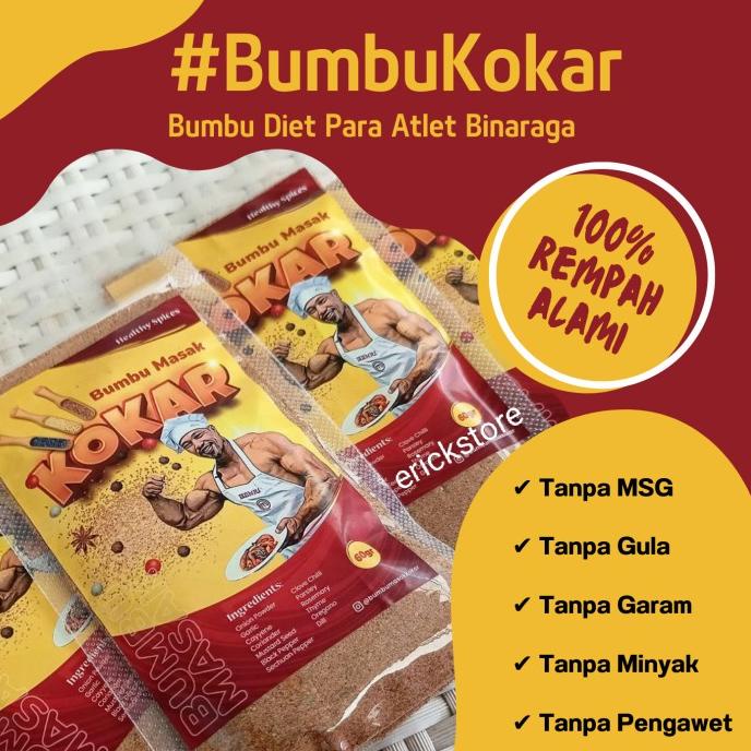 

$+$+$+$+] Bumbu Masak Diet Kokar Sehat Rempah Asli Tanpa MSG Gula Garam Pengawet