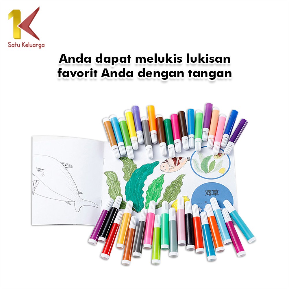 

VGZ SATU KELUARGA PENSIL WARNA CRAYON A29 PERALATAN GAMBAR LUKIS ANAK MEWARNAI SET ISI 208PCS /