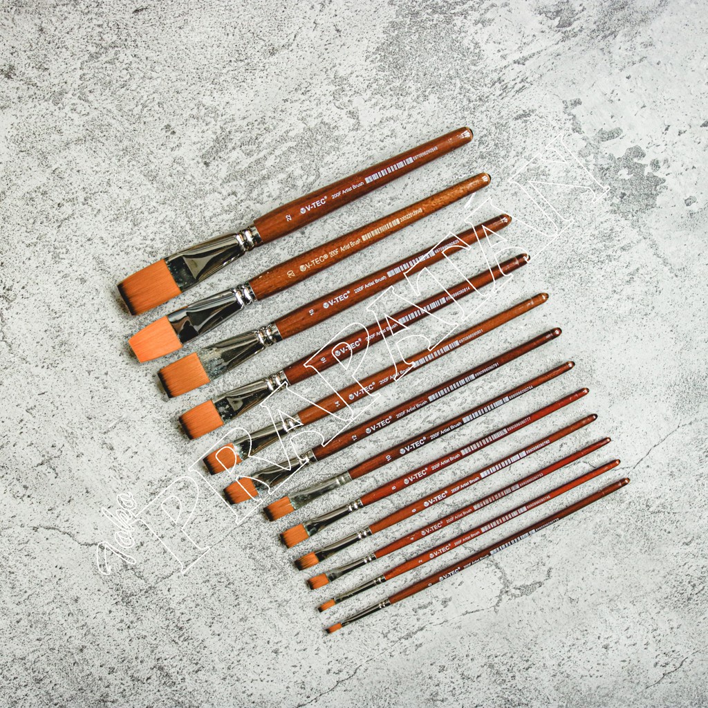 

W6Q KUAS LUKIS V-TEC 200F FLAT PER PC / V-TEC PAINT BRUSH FLAT IWB