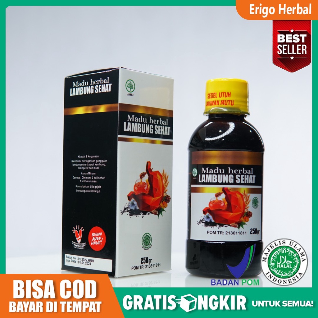 Madu Herbal Lambung Sehat Obat Penyakit Lambung Dan Usus - Asam Lambung Kronis Tenggorokan Perih Ker