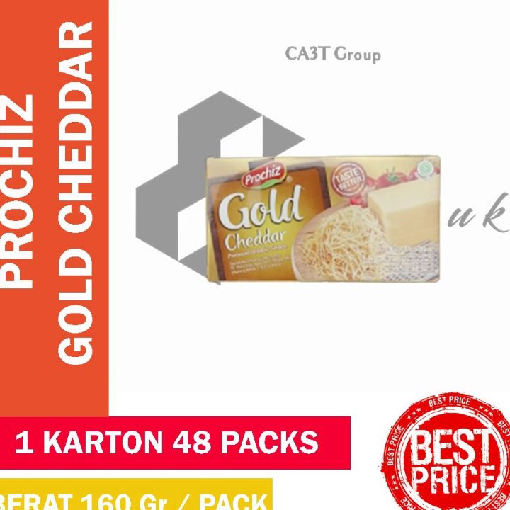 

♢ MM 81076 Prochiz Gold Cheddar 160Gr / Keju / Cheese Murah Meriah FREE ONGKIR [ SALE ] 亗