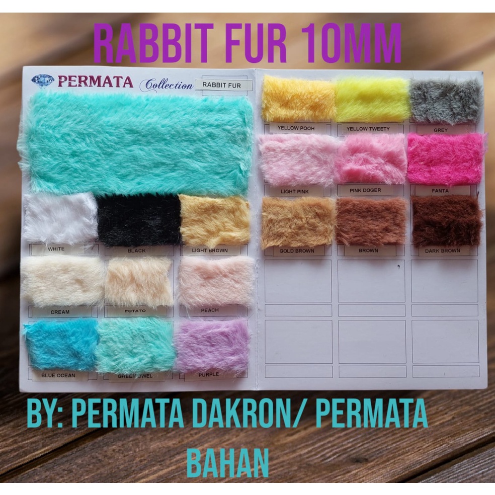 STOK TERBATAS. Kain Bulu Rabbit Fur/ Kain Bulu Kelinci Halus/Bulu Korea Halus Dan Lembut