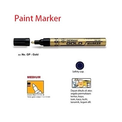 

Snowman GP-12 Paint Marker Gold ( IRRA STORE )
