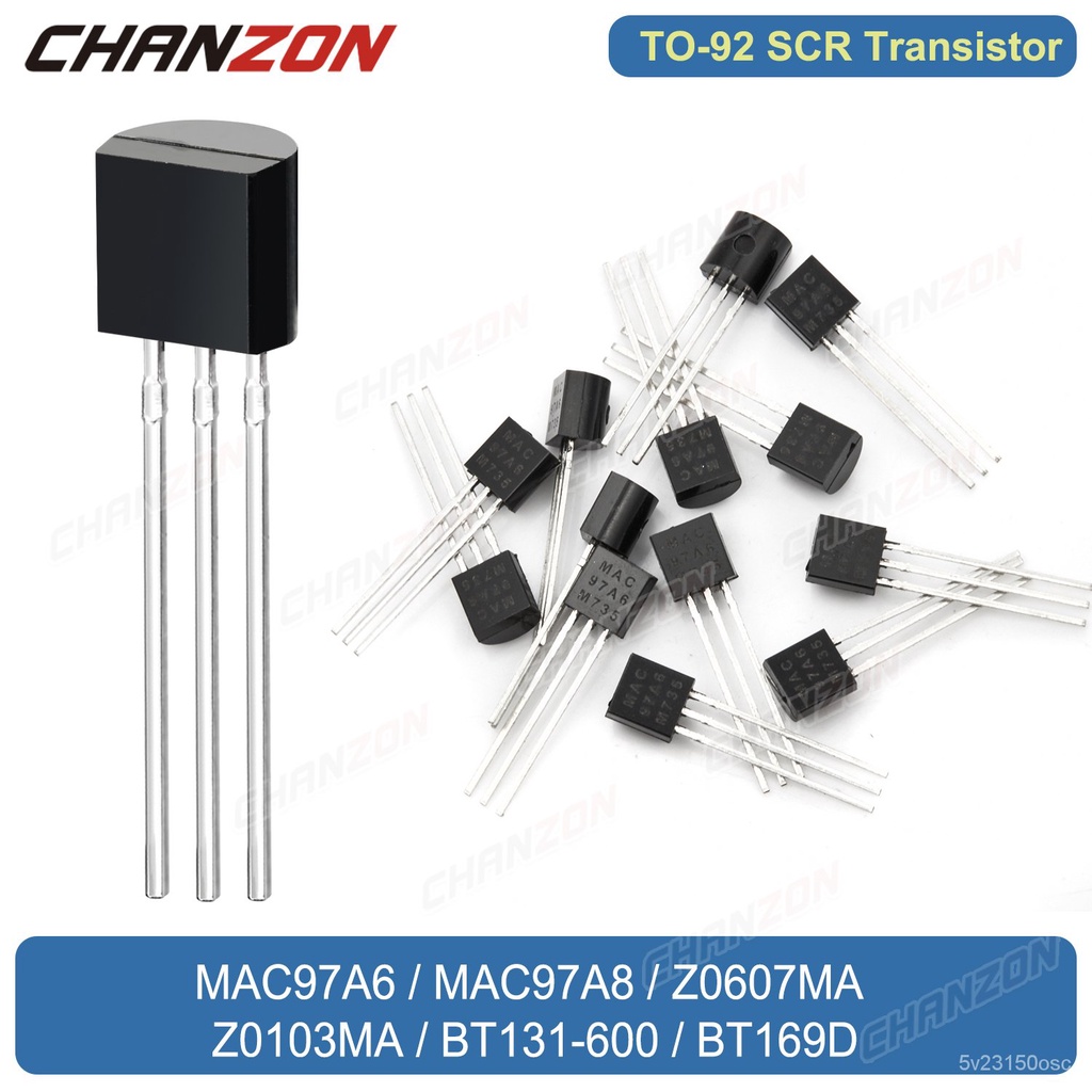 ✅&TO-92 Triacs Z0607 Z0103 Bt169 Bt169D Bt131 Mac97A8 Z0607Ma Z0103Ma Mac97A6 600V Scr Transistor Bi