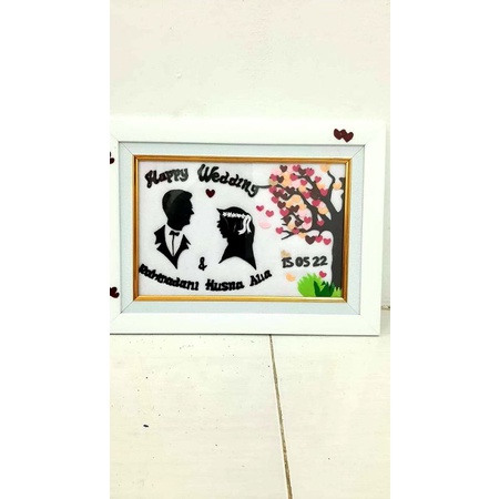BINGKAI SILUET WISUDA/ WEDDING CUSTOM, PREE ORDER