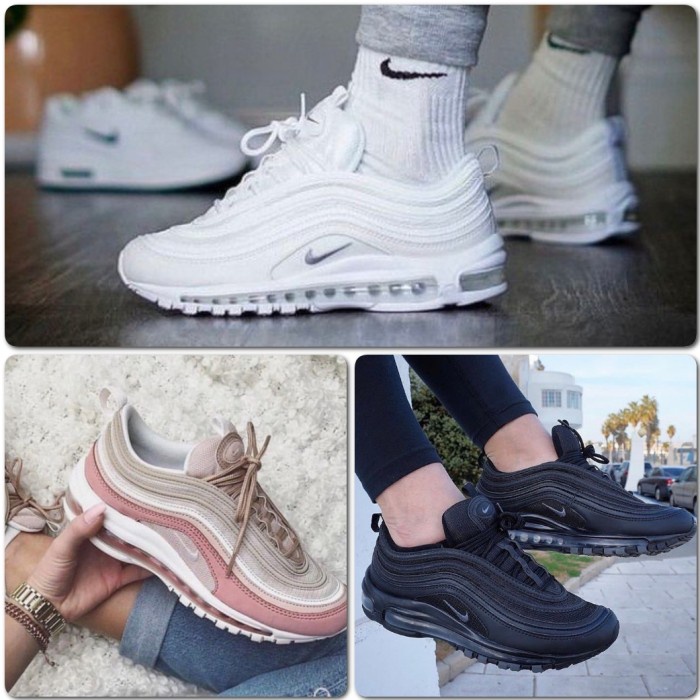 Sepatu Nike Airmax 97 Rush Pink//Nike Airmax 97 Black/White Original