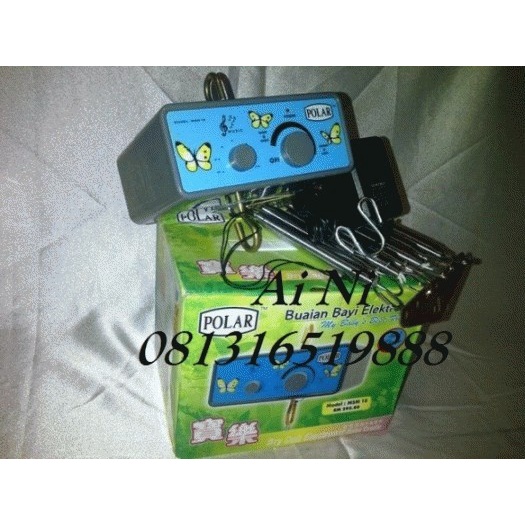 Ayunan Bayi Elektrik / Ayunan Bayi Otomatis / Ayunan Bayi Listrik Merk POLAR Type MUSIK