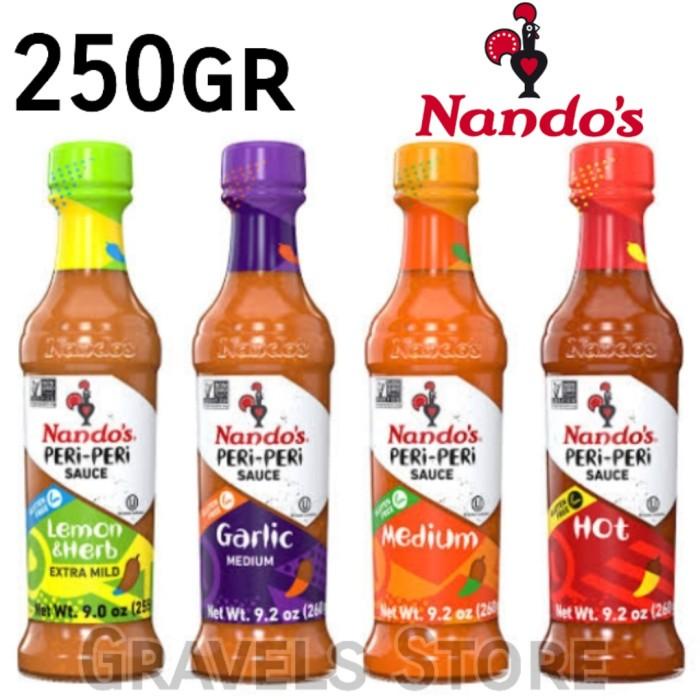 

[250gr] Nandos Peri Peri Sauce - Saus Bumbu Pedas Hot Medium Garlic Best Seller