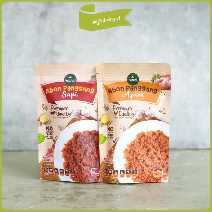 

Abon Panggang Nutriti Bebas MSG Sapi Ayam Ikan Beef Chicken Floss