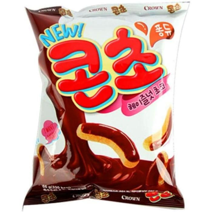 

[66gr] Crown Corn Cho - Snack Jagung Rasa Coklat Cokelat ala Korea Best Seller