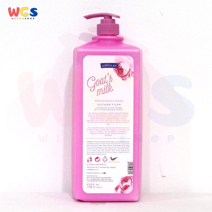 

Sophia Kp Goats lk Shower Foam Ecuadan Rose 2.3 L - Sabun Mandi