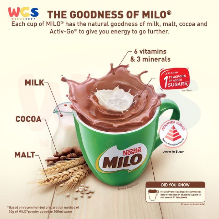 

lo Instant Australian Recipe Goodness of Malt lk & Cocoa 15s x 30g