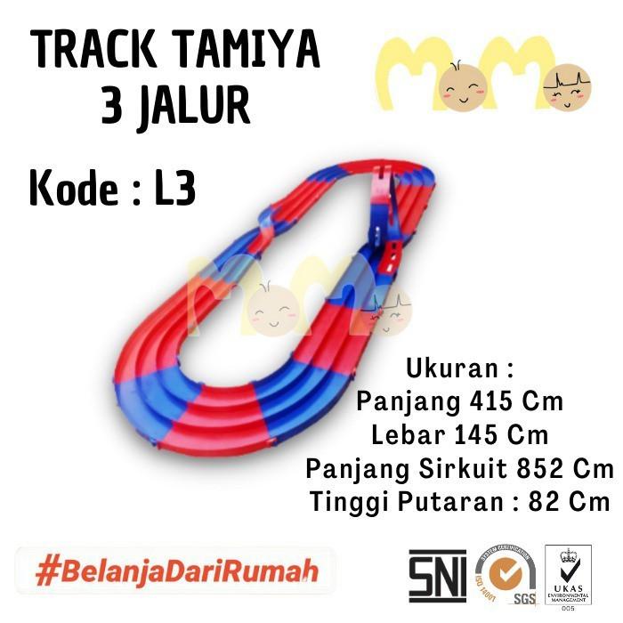 BESTSELLER MAINAN ANAK LAKI LAKI TRACK TAMIYA 3 JALUR / JALUR TRACK