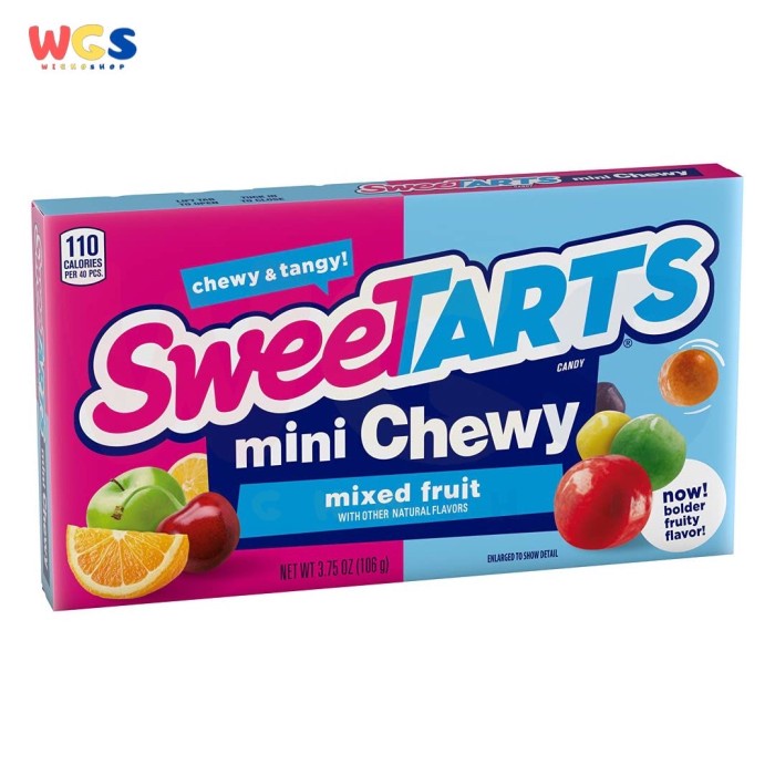 

Permen Sweetarts ni Chewy xed Fruit Natural Flavor 3.75oz 106g