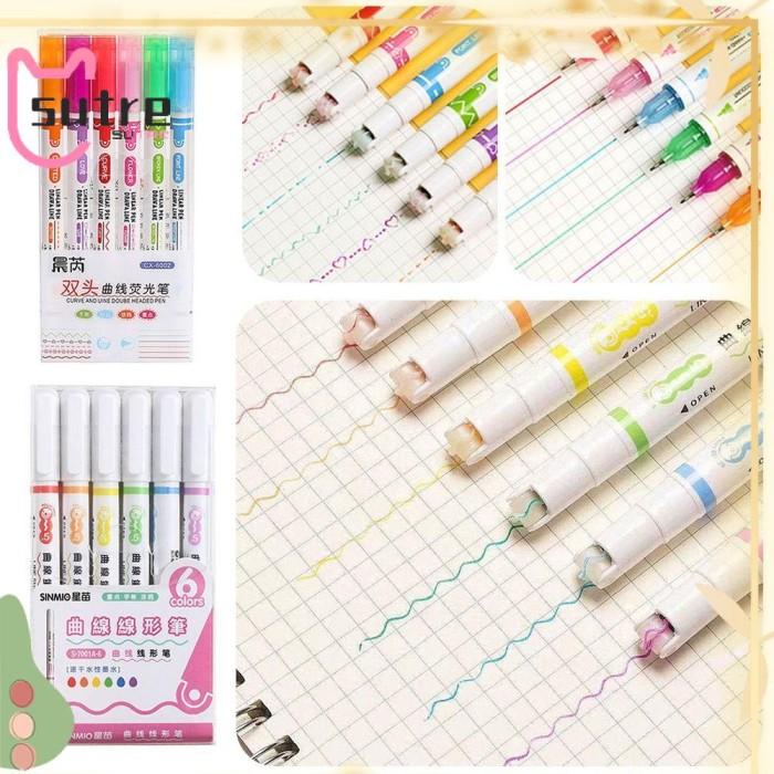 

SUTRE 6PCS / SET PENA HIGHLIGHTER BENTUK BUNGA ANEKA BENTUK