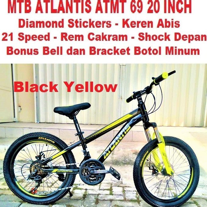 Amu Sepeda Mtb 20 Inch Atlantis At Mt 69 Anak 21 Sp Cakram 3X7 Sp Gunung Bestq