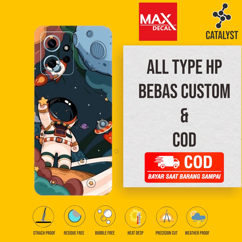 (Buy 1 Get 2) Garskin Skin Redmi Note 12 4G - Ast - 1, Kode - M669 Bisa Custom - Sticker Case