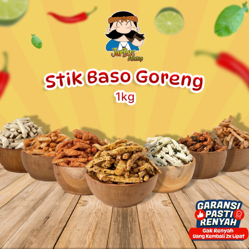 

Model Keren.. Basreng 1000 gram / 1 kg (Baso Goreng) AAF