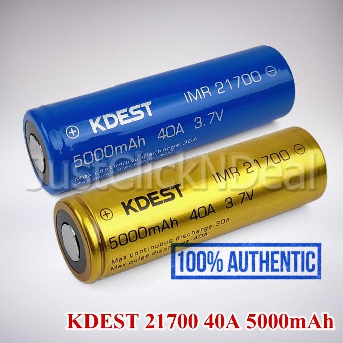 Sale 6.6 Baterai 21700 Kdest Biru 40A 5000Mah Authentic