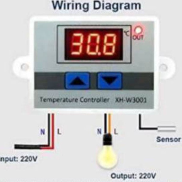 Ready Stok GER XH-W3001 XHW3001 XH W3001 Thermostate thermostat  220v AC 10a Xh-w3001 XH-W3001 ✹ ★★★