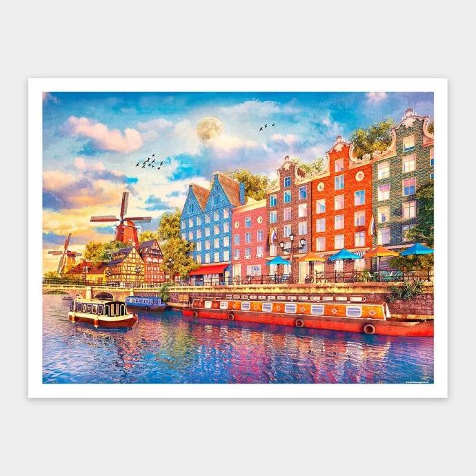 Pintoo Puzzle Dominic Davison - Afternoon in Amsterdam 1200pc H2778