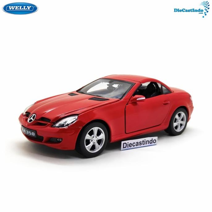 Welly Nex Mercedes-Benz SLK350 Merah Skala 1:24